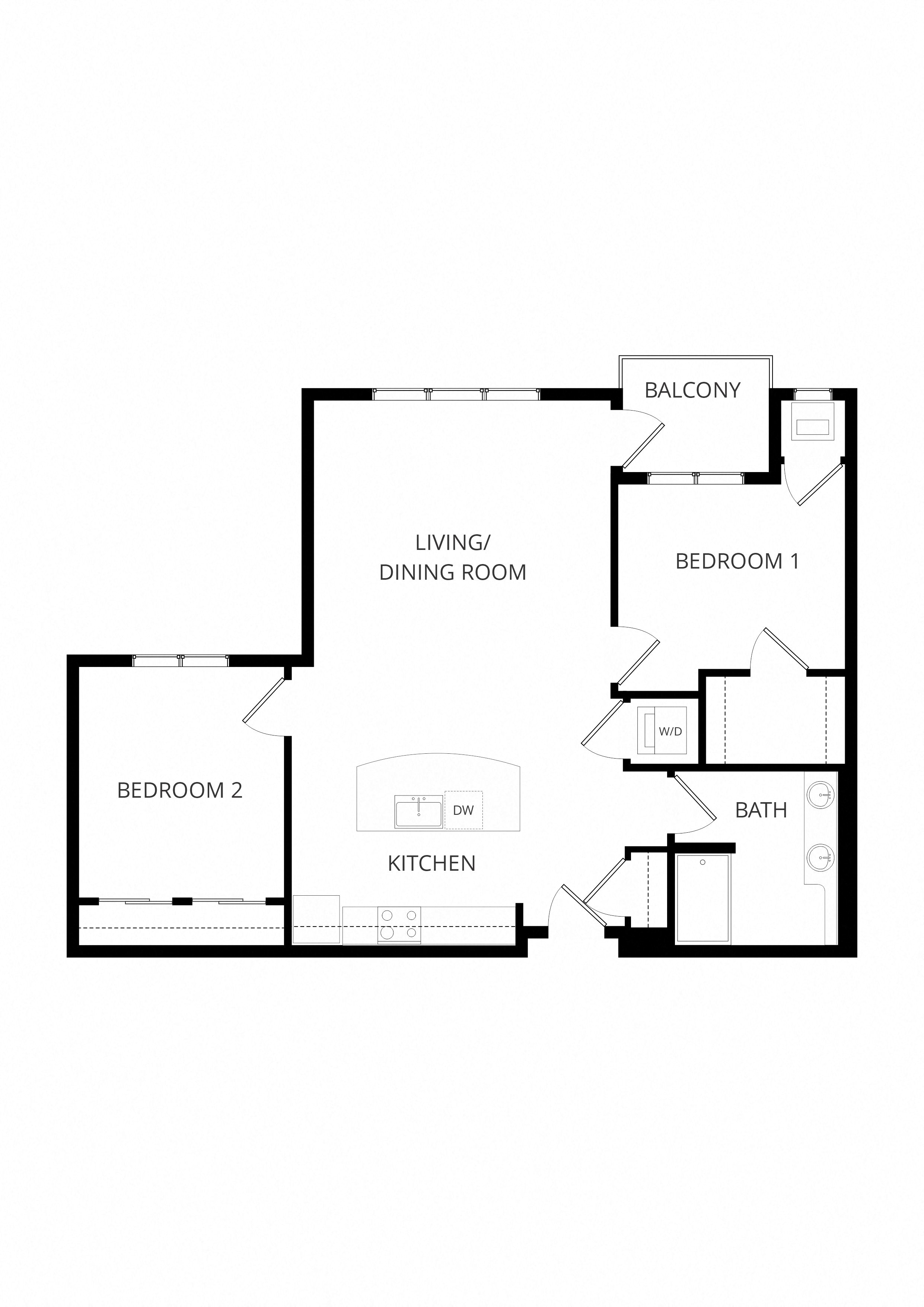 C7 2x1 floor plan